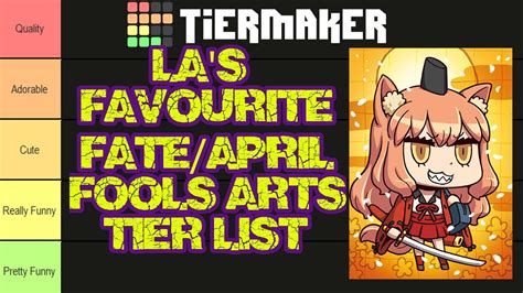 LA S Favourite Fate April Fools Art Tier List YouTube