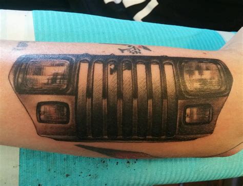 Jeep Grill Logo Tattoo