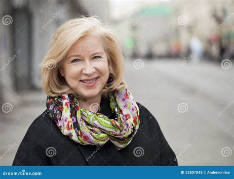 Happy Portrait Of An Elderly Blonde Woman Stock Image Image Of Grandmother Caucasian