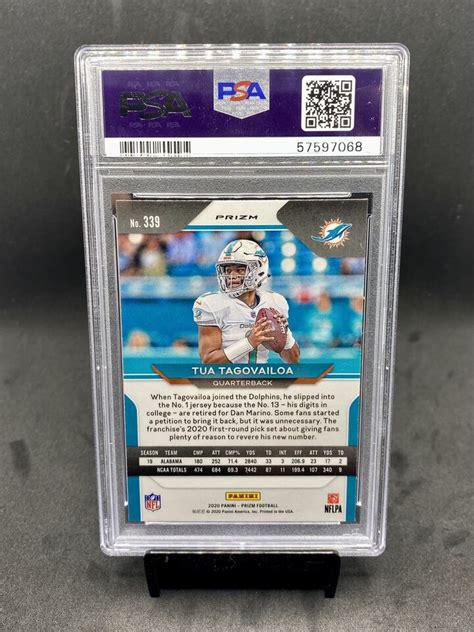 2020 Panini Prizm Tua Tagovailoa 339 RC LIGHT BLUE PSA 9 EBay