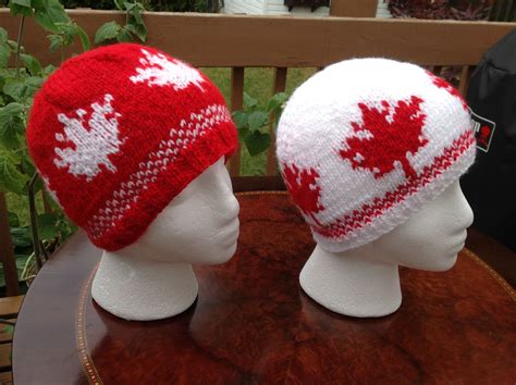 Canadian Maple Leaf Hat Canadian Maple Leaf Crochet Hats