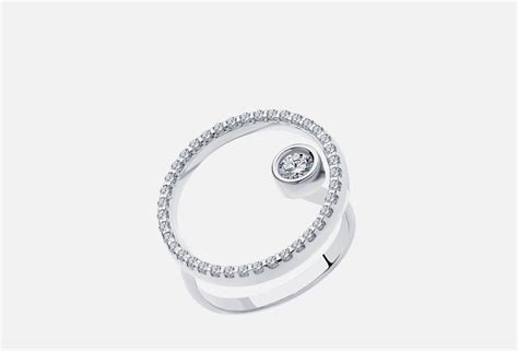 Aura Jewelry Кольцо серебряное Eternal Zircon 16 — купить в Москве