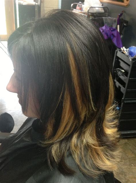 coloured hair underneath 10