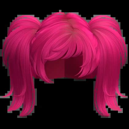 Scene Emo Fluffy Pigtails Hot Pink Roblox Item Rolimon S