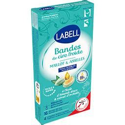 Bandes De Cire Froide Maillot Aisselles Peaux Sensibles Labell