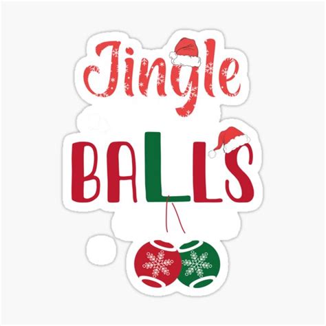 Jingle Balls Tinsel Tits Couples Christmas Matching Couple Sticker