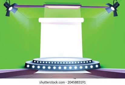 Green Studio Background High Quality Stock Vector (Royalty Free ...