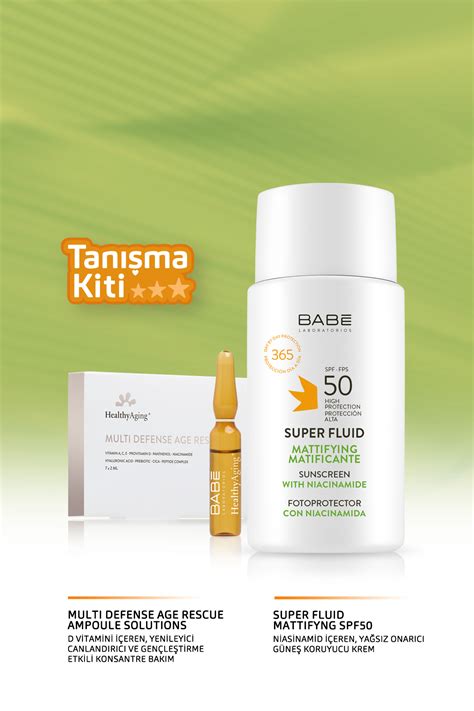 Babe Laboratorios Multi Defense Age Rescue Ampul Matlaştırıcı Güneş