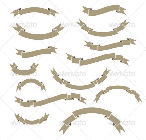 11 Scroll Banner Vector Images Scroll Banner Vector Designs Tattered