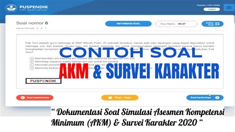 View Contoh Soal Akm Survei Karakter Png Soal Wall Riset