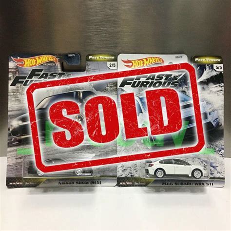 Hot Wheels Premium Fast Furious Nissan Skyline GT R R BNR BCNR BNR Silvia S Subaru