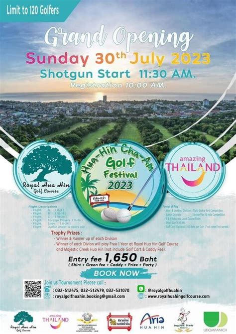 Hua Hin Cha Am Golf Festival 2023 Discounted Green Fees Tournaments