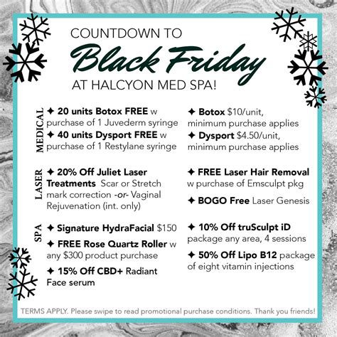 Halcyon Med Spa - Black Friday Deals are here! ︎ Please...