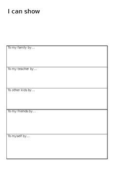 Respect Worksheet By Counseling Fanny Pack Of Fun Tpt