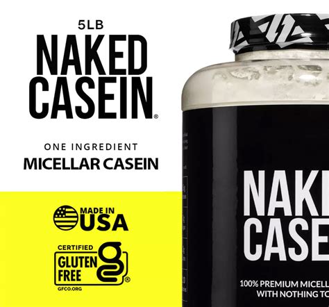 Naked Nutrition Naked Casein Premium Grass Feed Micellar Casein Powder MuscleSports Net