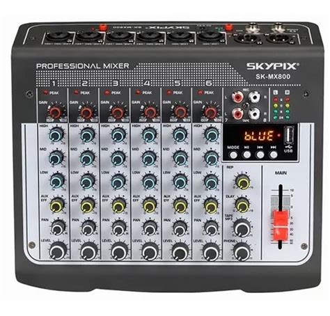 Mesa De Som Mixer Skypix Canais Usb Bluetooth Sk Mx Nfe