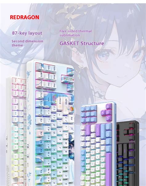 Redragon Ks Wireless Mechanical Keyboard Hot Swappable Rgb Gasket Custom Gaming Keyboard