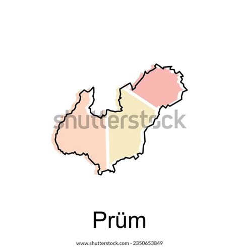 Map Prum City Vector Map German Stock Vector (Royalty Free) 2350653849 ...