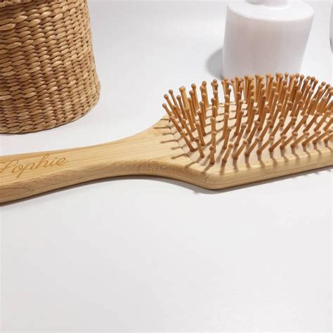 Brosse Cheveux En Bambou Personnalisable Bambamboo