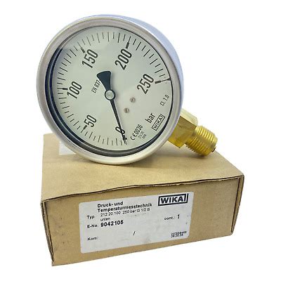 WIKA 212 20 100 Manometer 250 BAR EBay