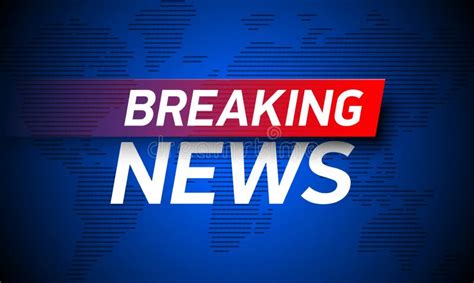 Breaking News - High Definition Television HDTV Stock Illustration