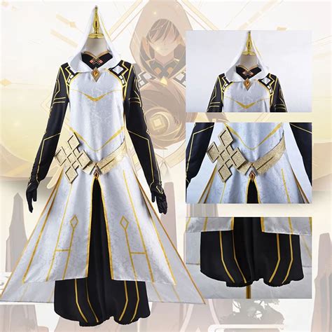 Game Genshin Morax Zhongli Cosplay God Suit Costume Liyue Zhong Li