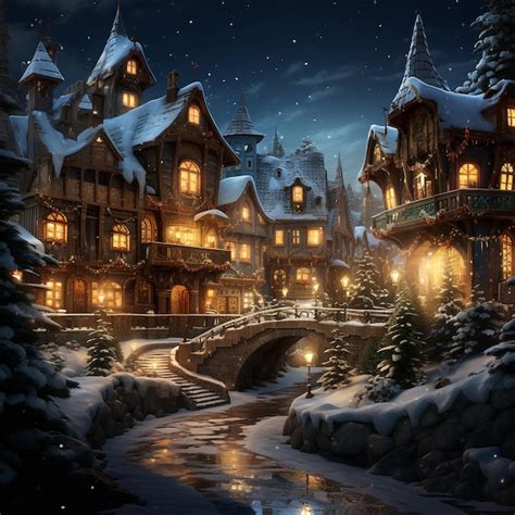 Premium Ai Image Christmas Scene