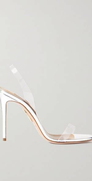 Aquazzura So Nude Pvc Slingback Sandals