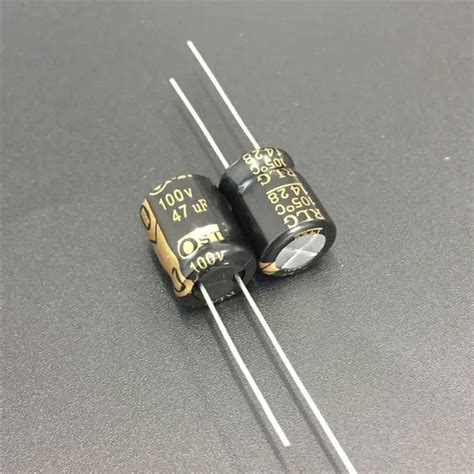 10pcs 47uF 100V OST RLG Series 10x12 5mm Long Life 100V47uF Aluminum