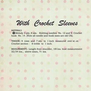 S Pussy Bow Blouse With PDF Knitting And Crochet Pattern Etsy