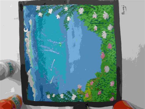 Painting Of Poster Colours In Acrylic Paint Size Grannino
