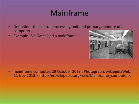 Examples Of Mainframe Computers With Pictures / Types Of Computer / This is also the type of ...