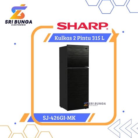 Jual Kulkas Pintu Sharp Sj Gi Mk Liter Inverter Pintu Kaca