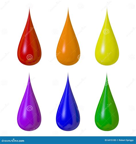 Paint Drops Royalty Free Stock Photo - Image: 6415185