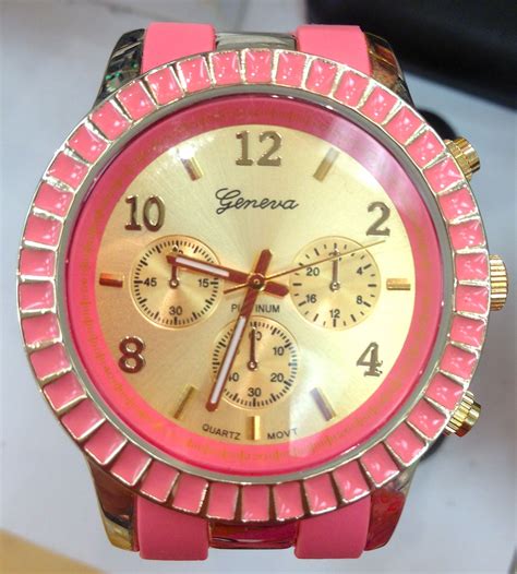 pink  gold colored  pink  gold pure products watches