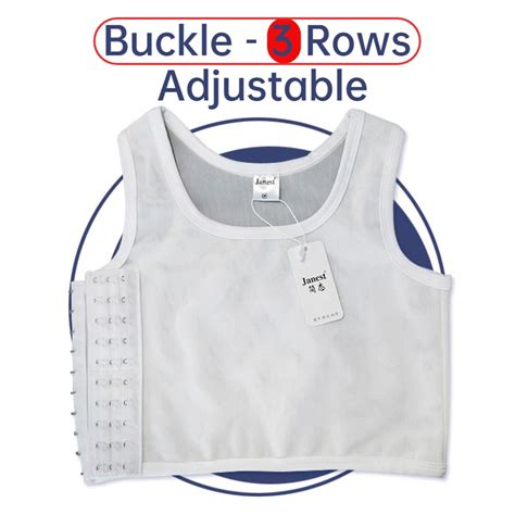 Row Buckle Breathable Chest Binder Breast Binder Buckle Lesbian Trans Tomboy Vest Sport Bra