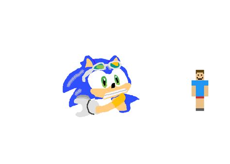 Pixilart When Speedrun Finds Sonic By Bubba Boi