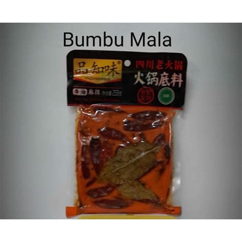 Jual Bumbu Sichuan Mala Hot Pot Gr Halal Bumbu Instant Mala Haidilao Shopee Indonesia