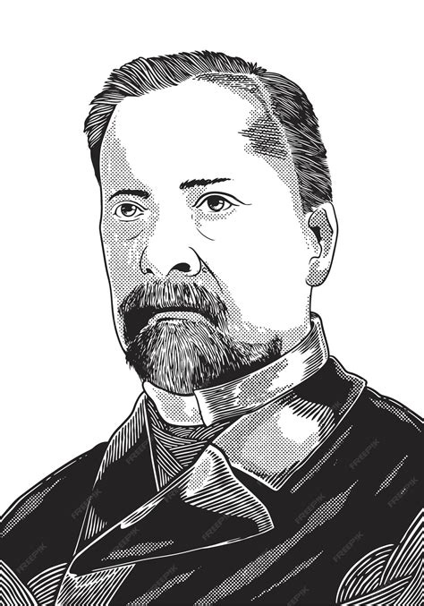 Premium Vector | Louis Pasteur 18221895 face drawing Scientist known