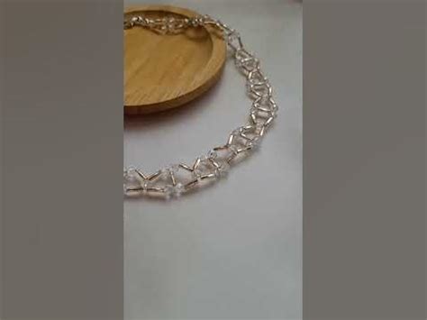 Осенняя магия ( новый чокер из хрустальных бусин) - YouTube