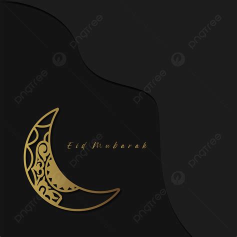 Estilo De Fondo Negro De Eid Mubarak Eid Mubarak Png De Mubarak Eid