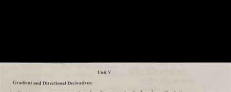 Unit Vgradient And Directional Derivatives Filo