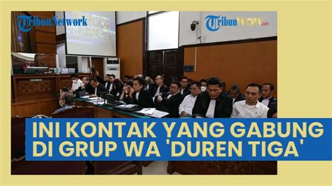 Terbongkar Bripka Rr Buat Grup Whatsapp Bernama Duren Tiga Usai