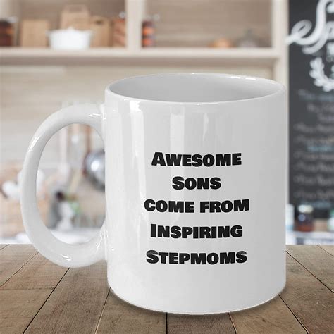 Stepmom Mug Ceramic Coffee Cup Stepmothers Sons Stepsons Tea Hot Chocolate Thank You