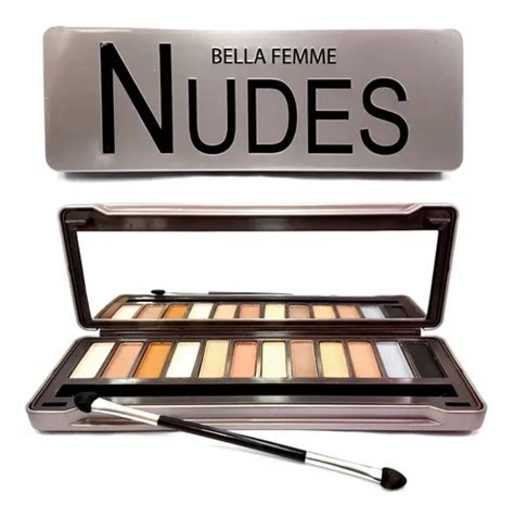 Kit Maquiagem Paleta Sombra Fosca Nude Bella Femme Mercadolivre
