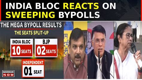 Mega Bypoll Results INDIA Bloc Jolts BJP NDA By Winning 10 Of 13