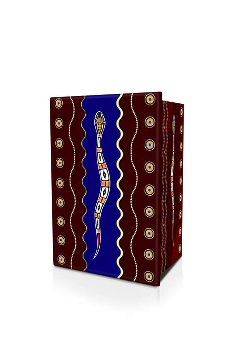Banded Snake Dot Painting Urn Expression Coffins