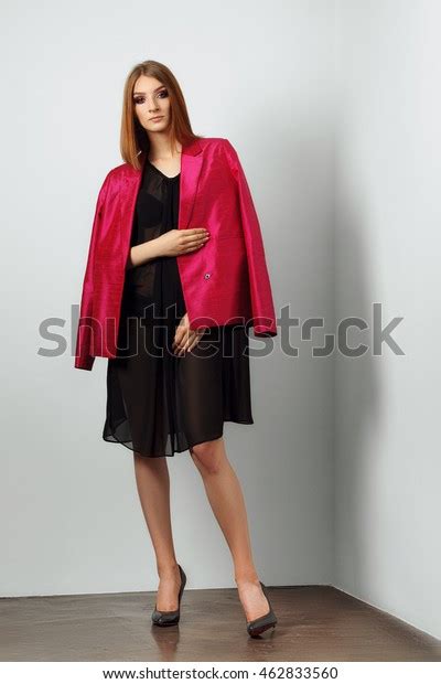 Sexy Fashion Model Black Lingerie Transparent Stock Photo 462833560 Shutterstock