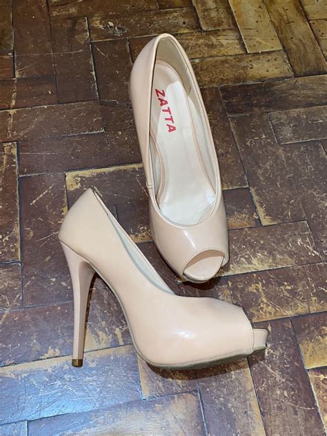 Sapato Meia Pata Nude Zatta Sapato Feminino Zatta Usado Enjoei