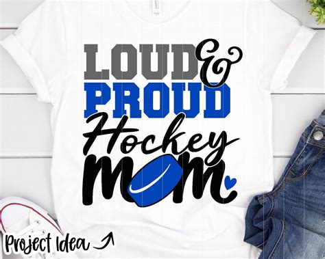 Loud And Proud Hockey Mom Digital Download Print File Cricut Etsy Uk